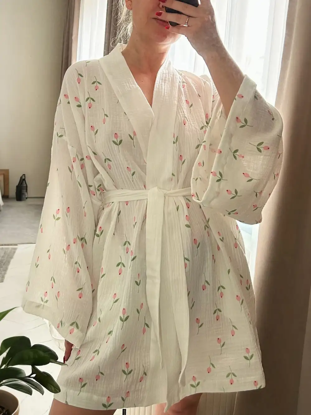 Print Lightweight Lounge Nightgown