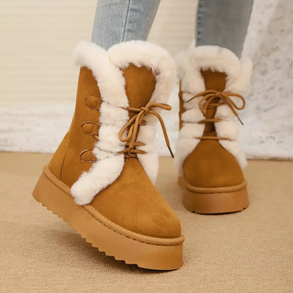 Lace-Up Winter Boots