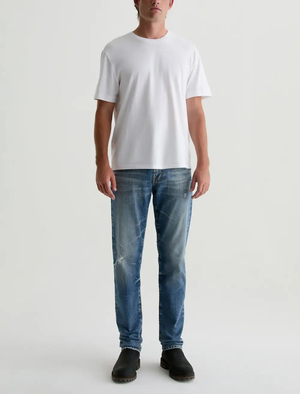 Men's Modern Slim Five Pocket Whiskered Jeans
