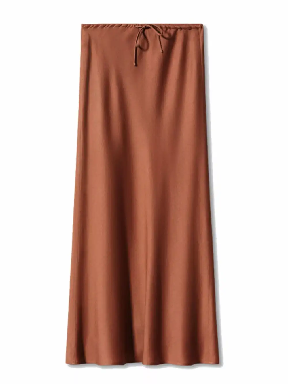 Satin Midi Belle Rive Skirt