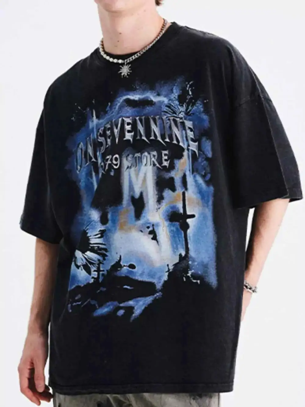Graphic Round Neck Half Sleeve T-Shirt