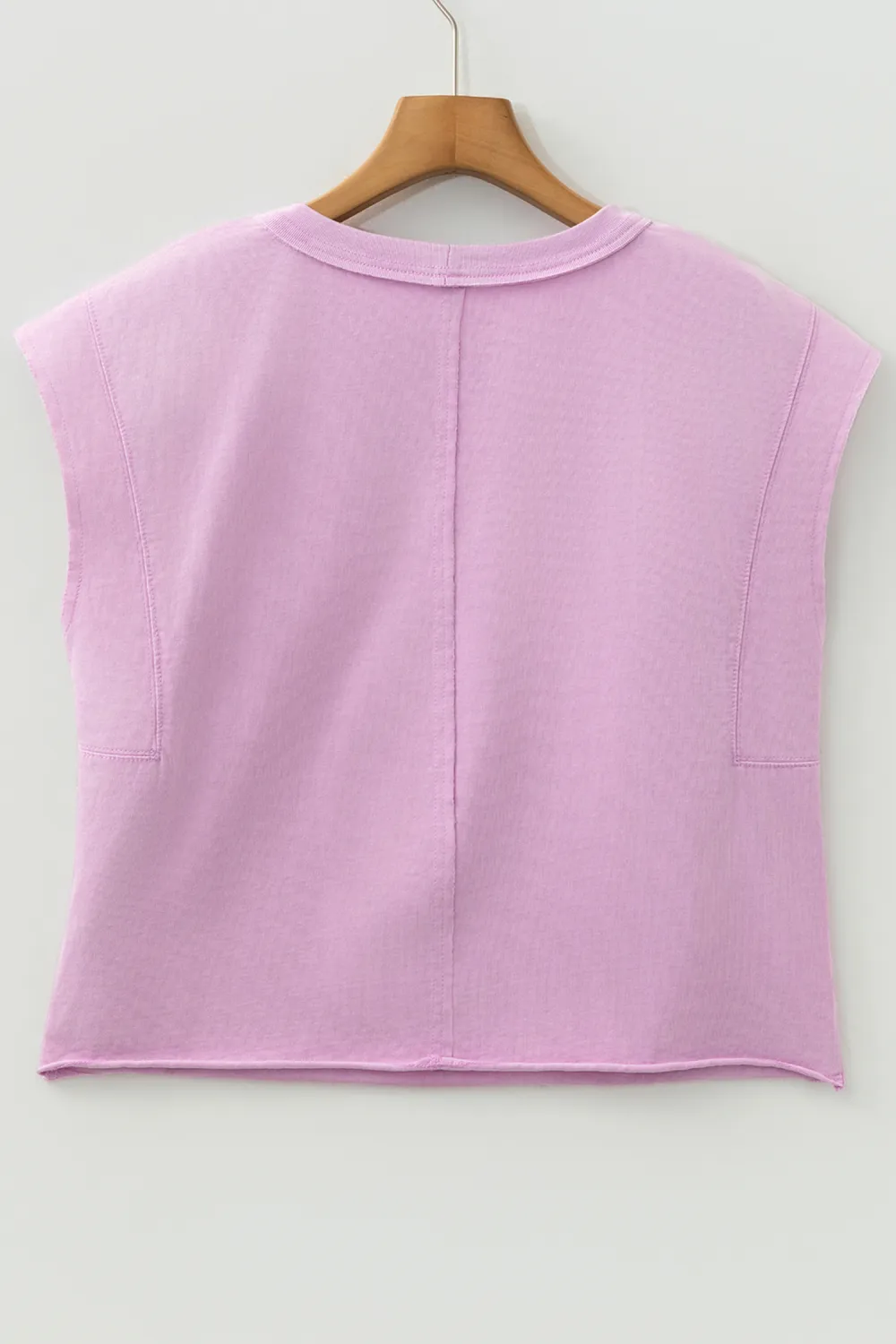 Bright Pink Mineral Wash Boxy Tank Top