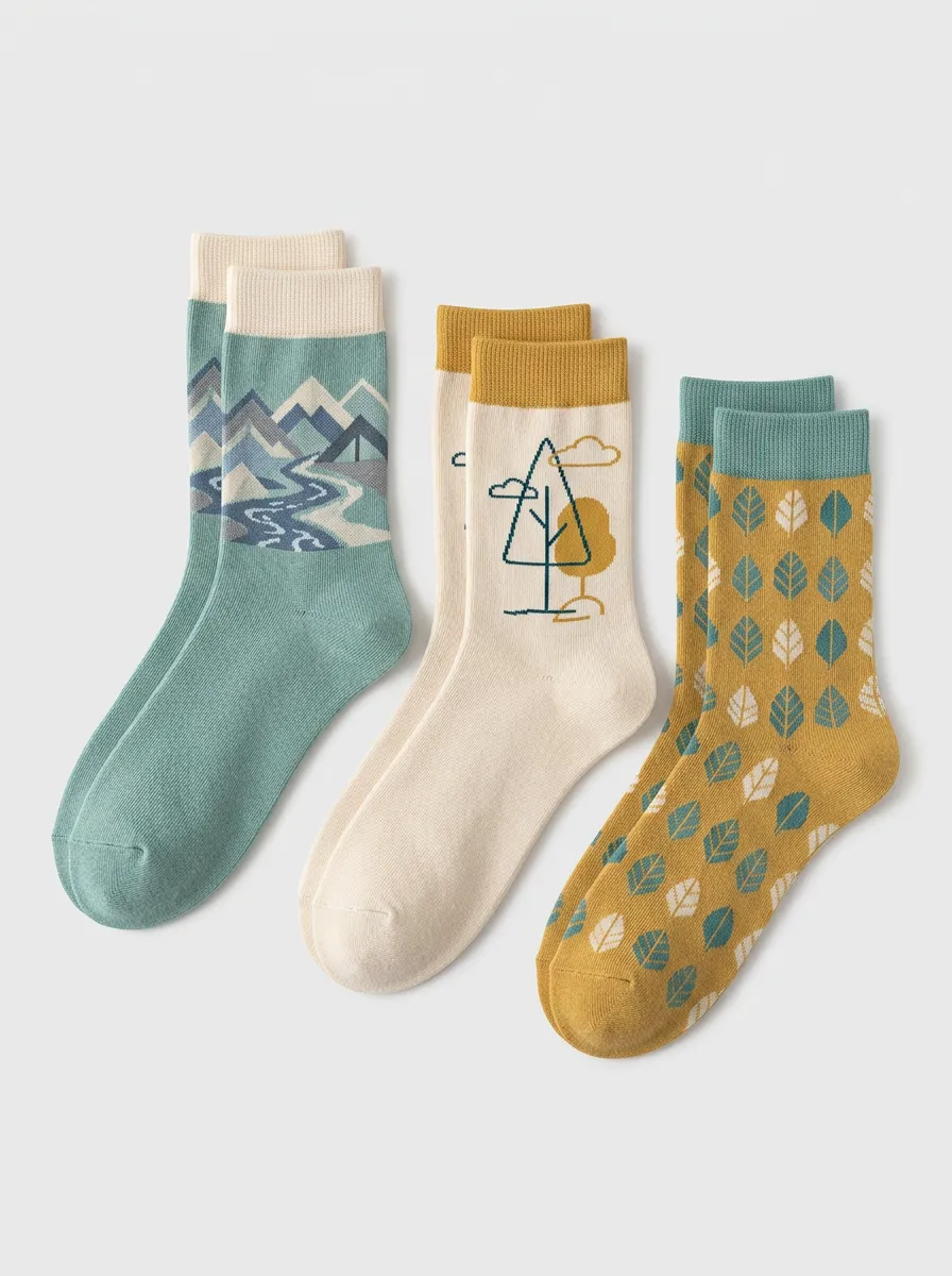 Breathable Mountain Trail 3-Pair Sock Pack