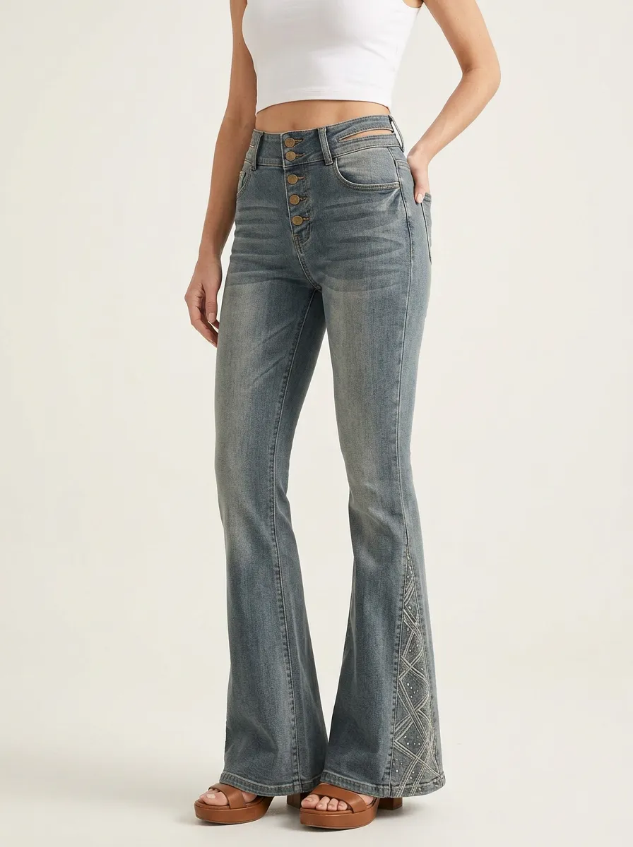 Women's High Waist Casual Denim Jeans