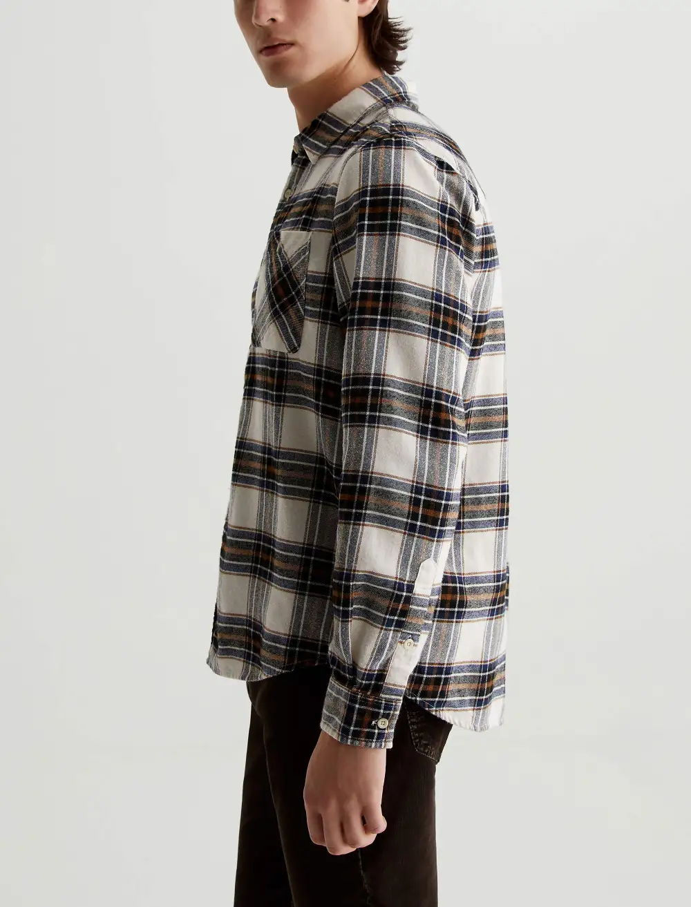 Men's Flannel Button-Up Shirt