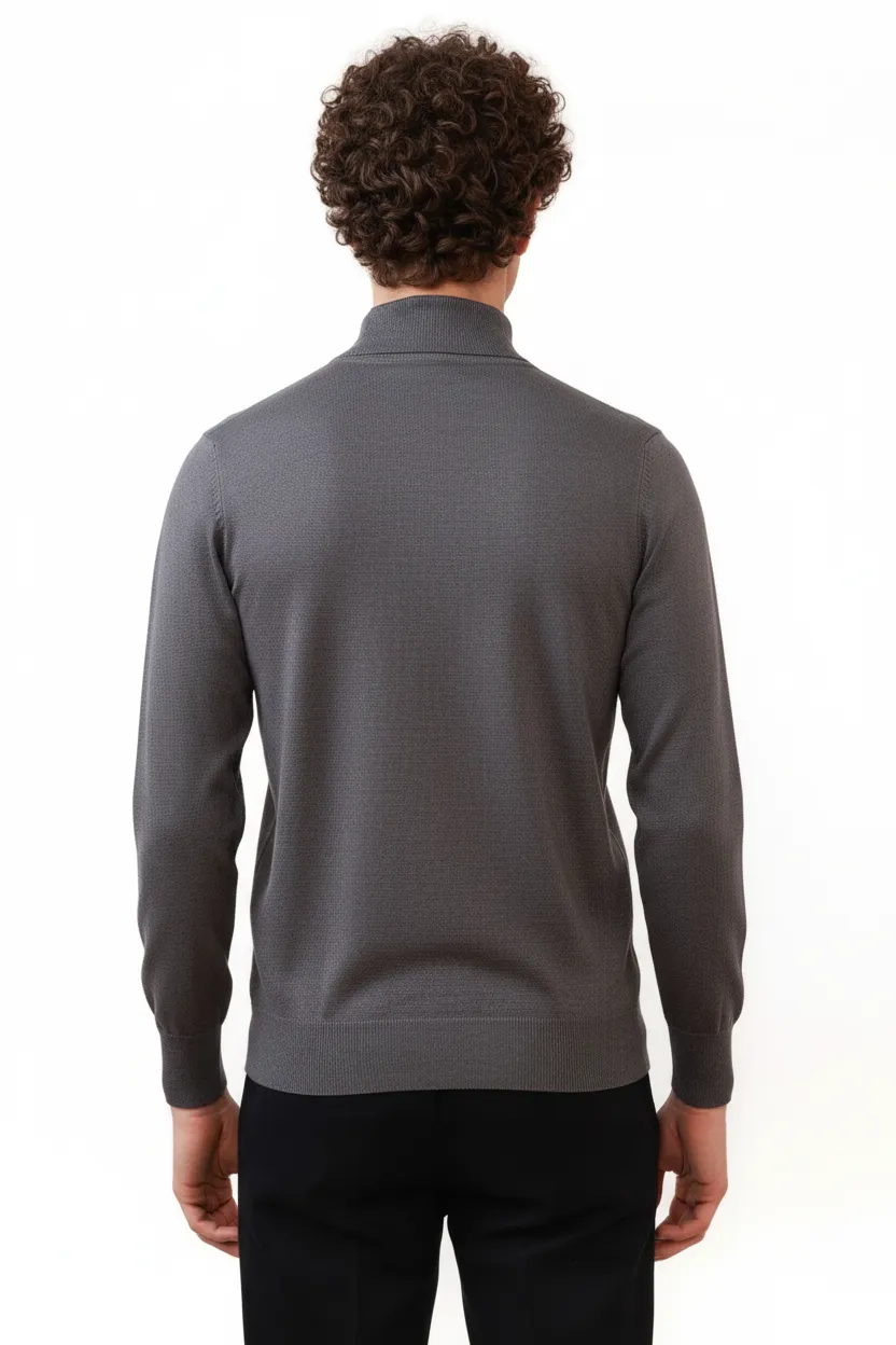 Versatile Slim Fit Viscose Turtleneck Sweater