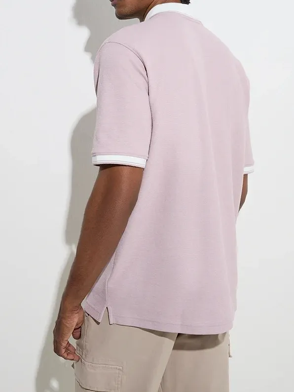 Casual Style Loose Polo T-Shirt