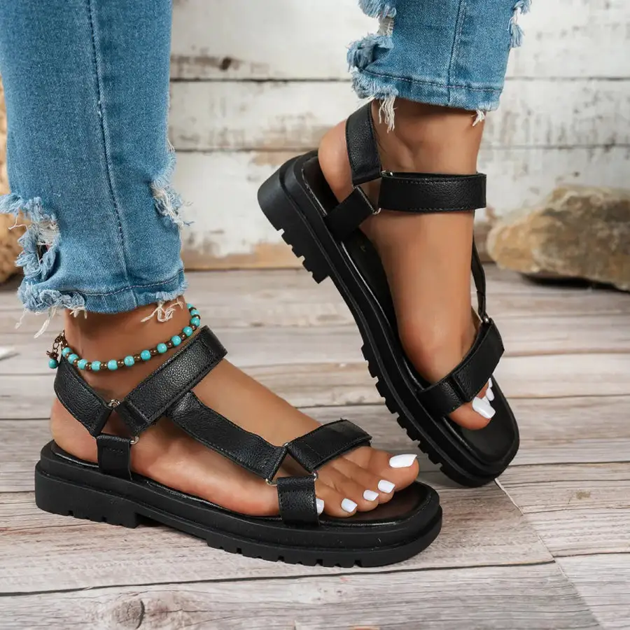 Soft Open Toe Platform Sandals