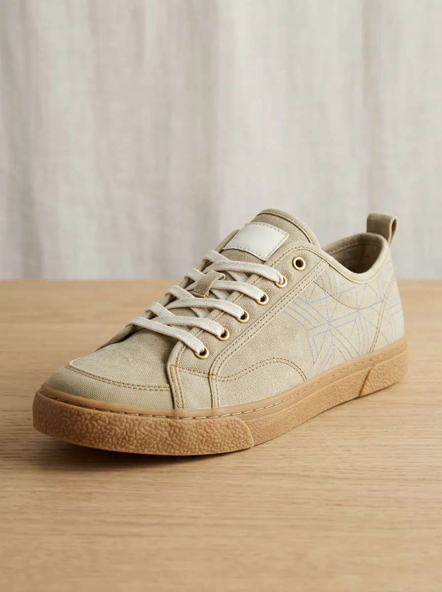 Modern Geometric Graphic Casual Look Men's Canvas Shoes