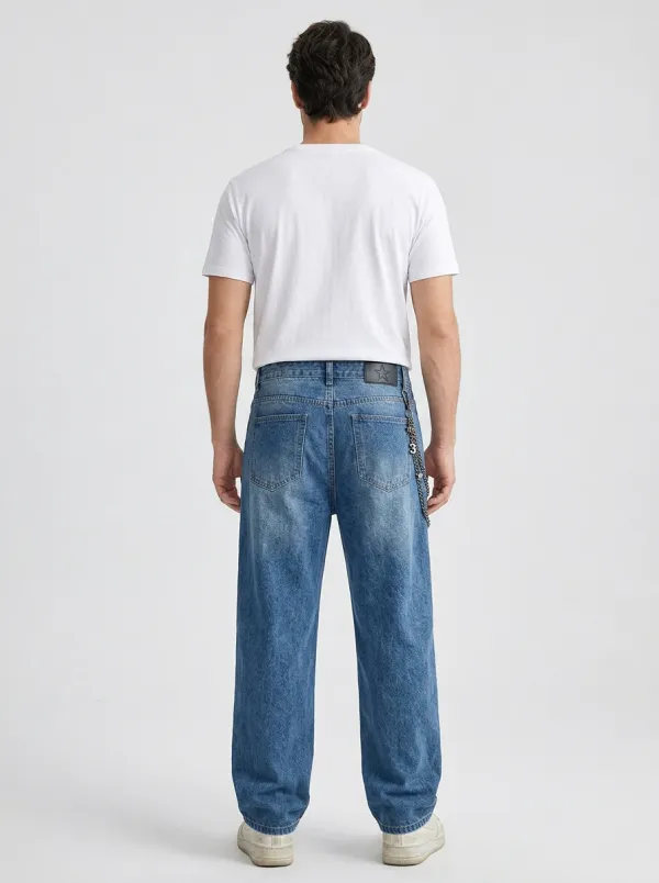 Unisex Bold Streetwear Graffiti Jeans