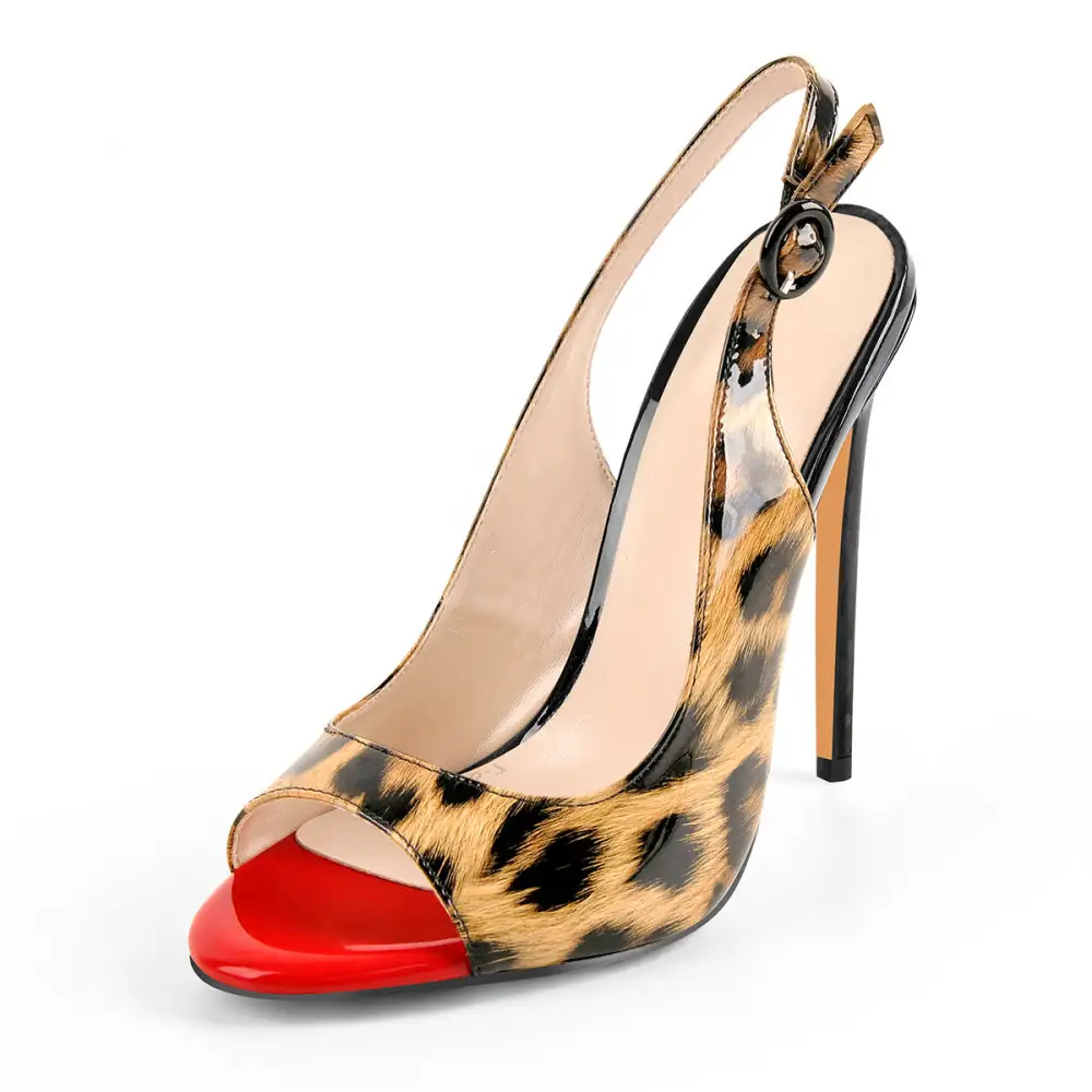 Open Toe High Heel Slingback Sandals