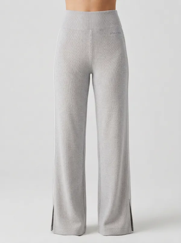 Women's Ribbed Side-Stripe Sport Pants
