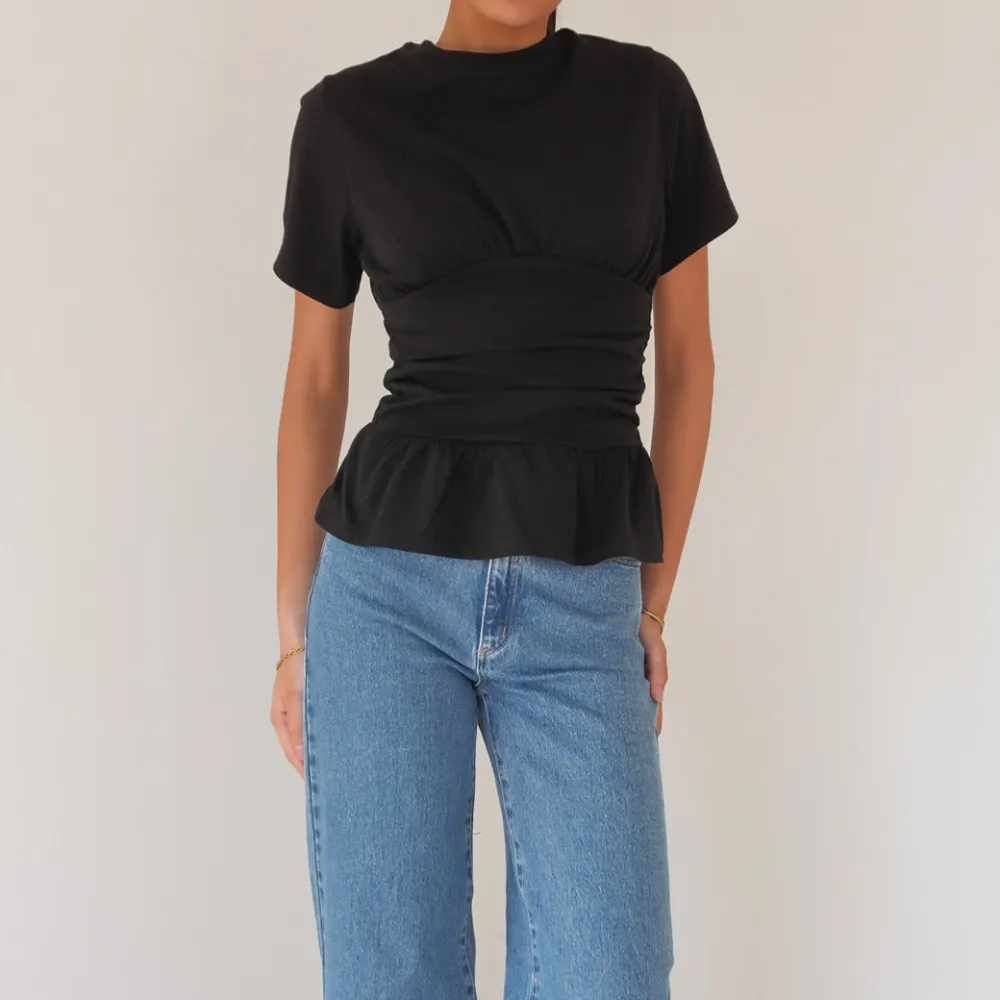 Striped Stretch Street Casual Tee