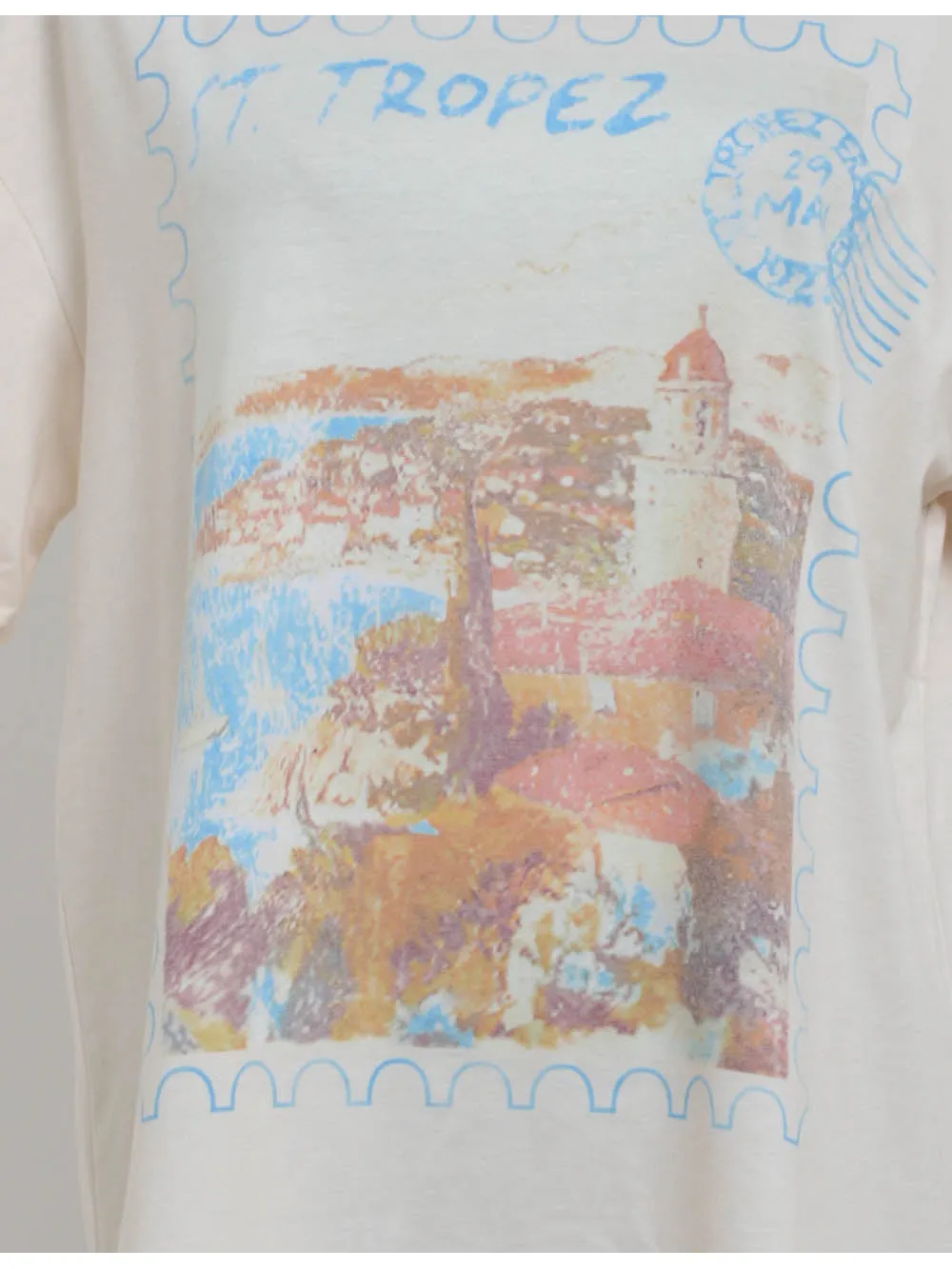 Chic Travel Graphic Pullover Short Sleeves T-shirt