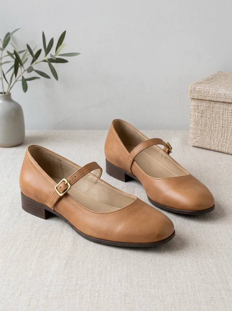 Women's Vintage Leather Mary Jane Footwear