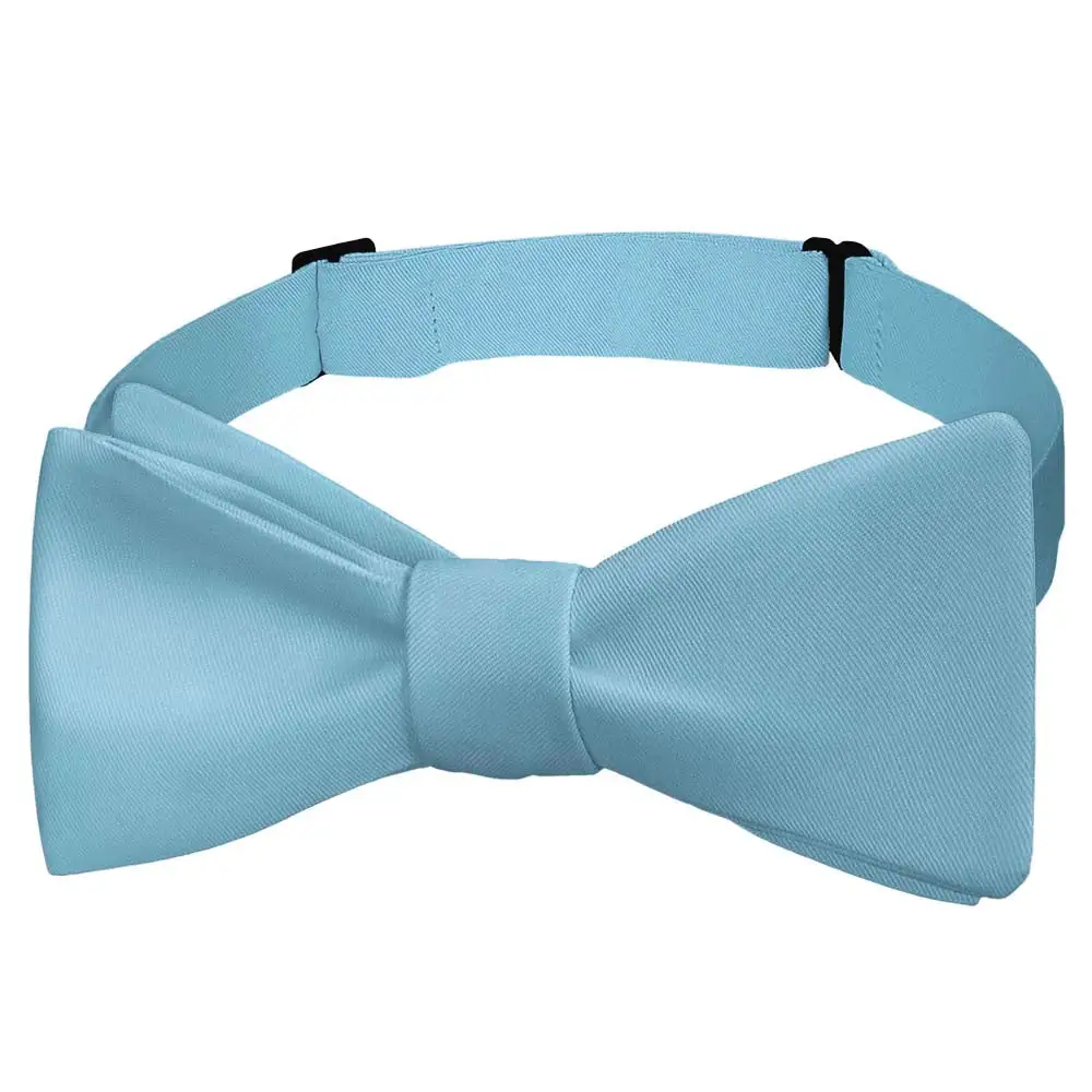 Sleek Solid Pattern Bow Tie