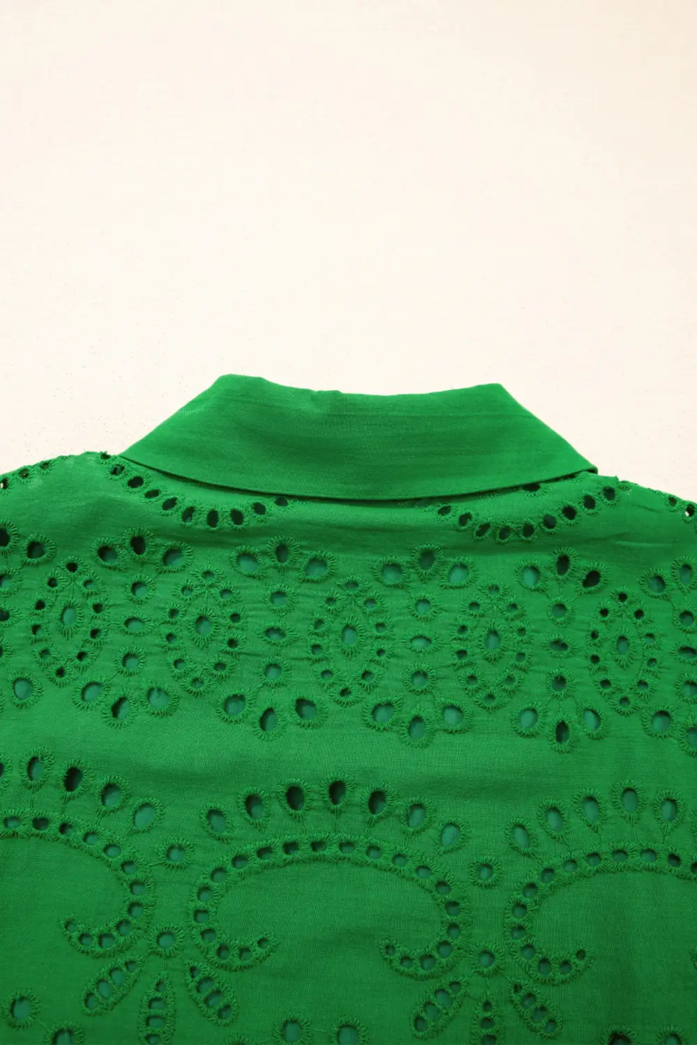 Embroidered Eyelet Mini Dress