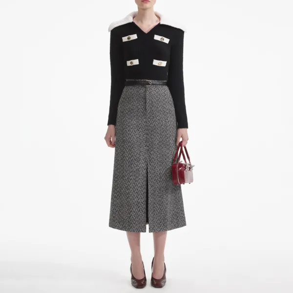 Black Cashmere Blend Jumper