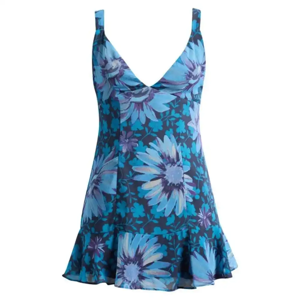Floral Tiered Women's Mini Dress