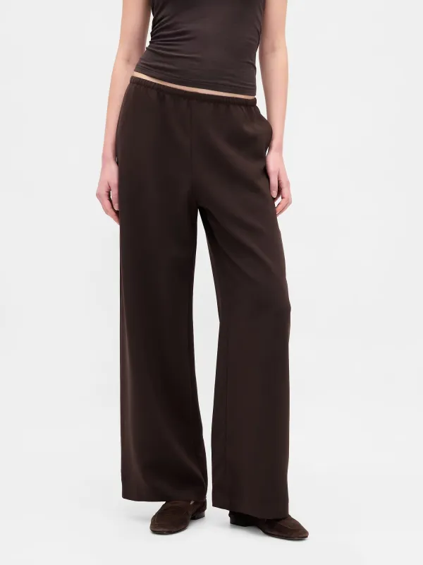 Drawstring Pure Pants
