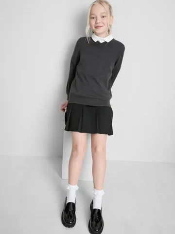 7-15yrs | 2pk Unisex Cotton Rich V-Neck School Jumpers