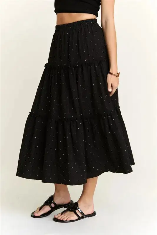 Tiered Rhinestone Skirt
