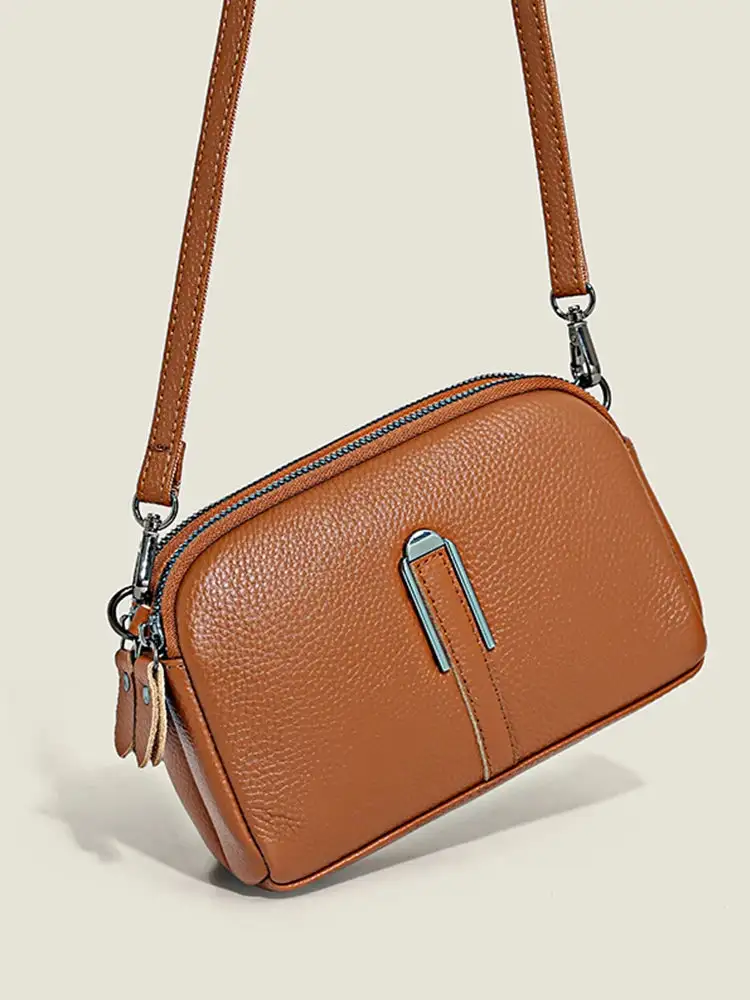 Refined Craft: Brilliant Genuine Leather Signature Handbag