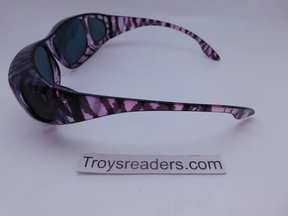 63mm Transparent Swirl Polarized Fit-Over Sunglasses