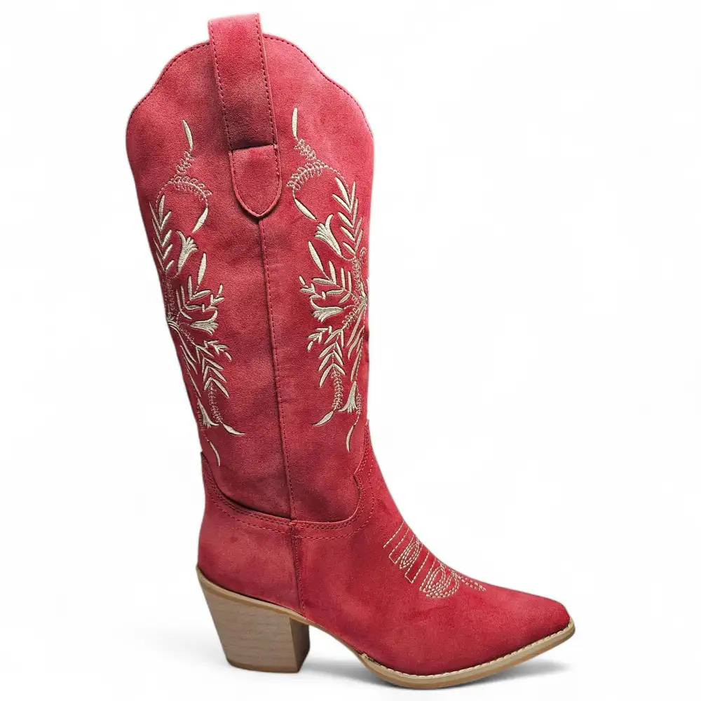 The Flora Suede Western Boots