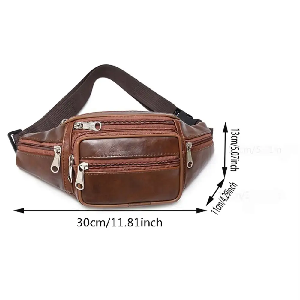Classic Brown Leather Everyday Fanny Pack