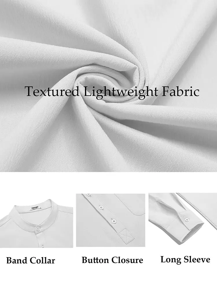Casual Summer Vacation Henley Shirt