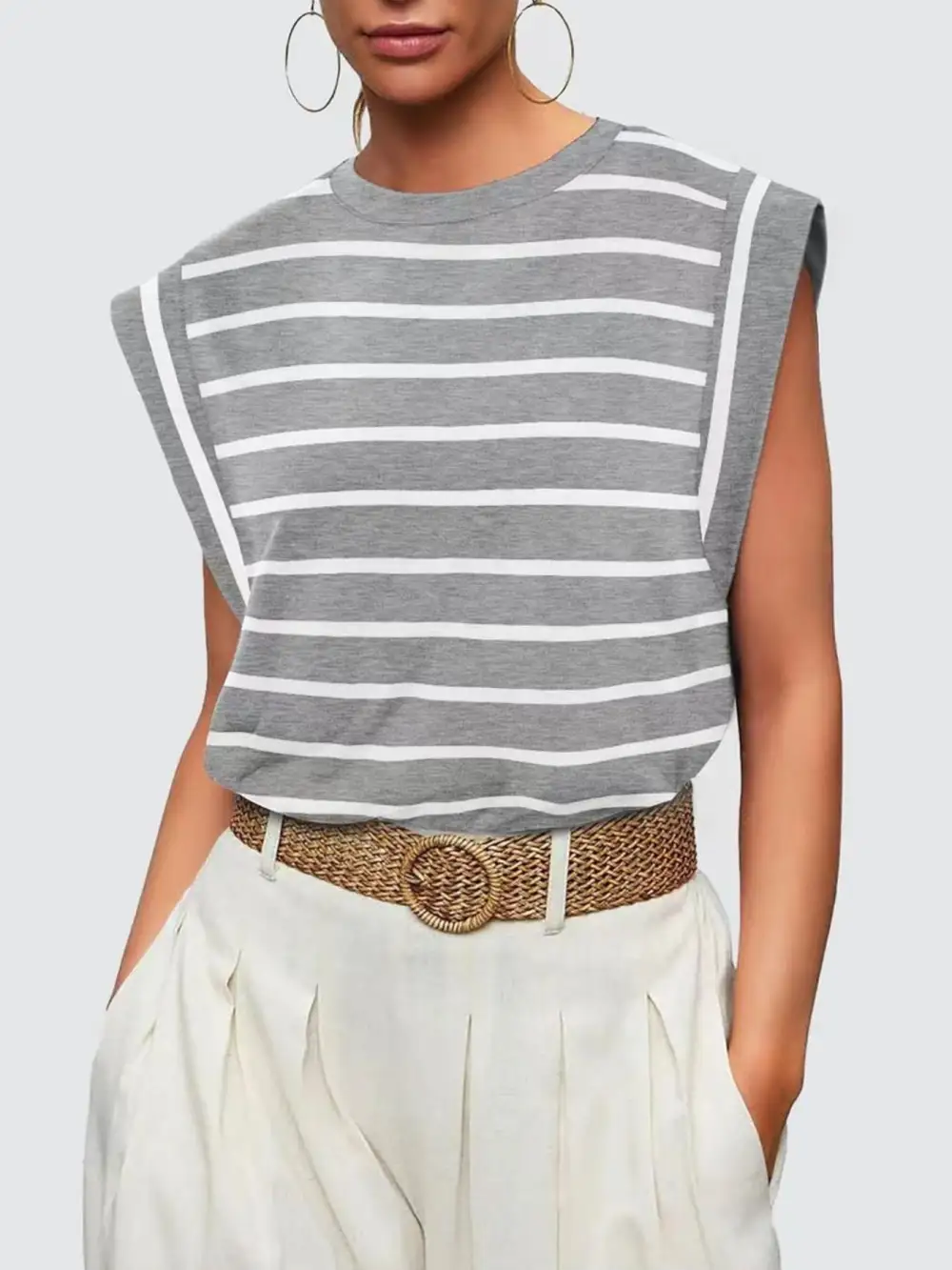 Casual Round Neck Tank
