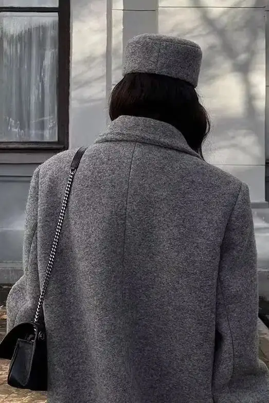 Oversized Tailored Wool Coat