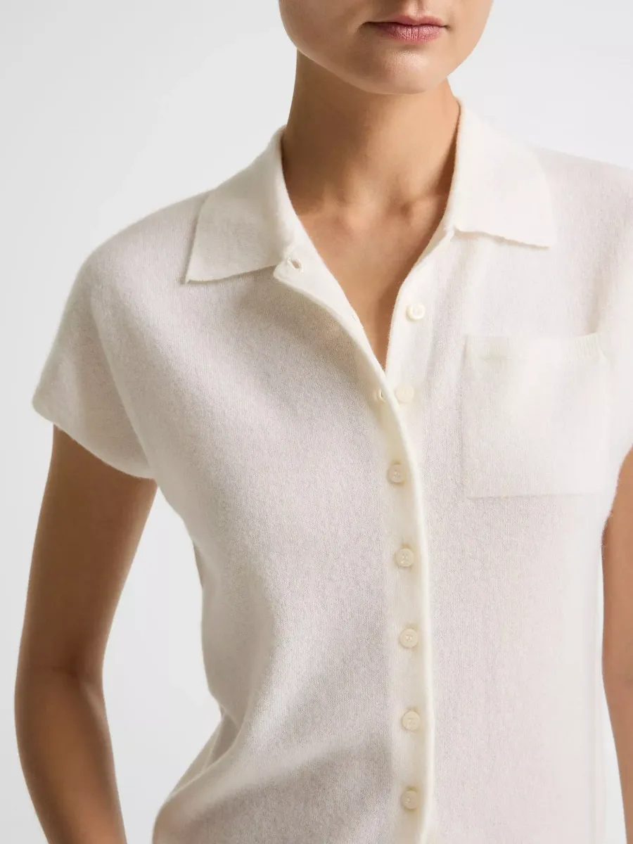 Button Up Collared Cardigan