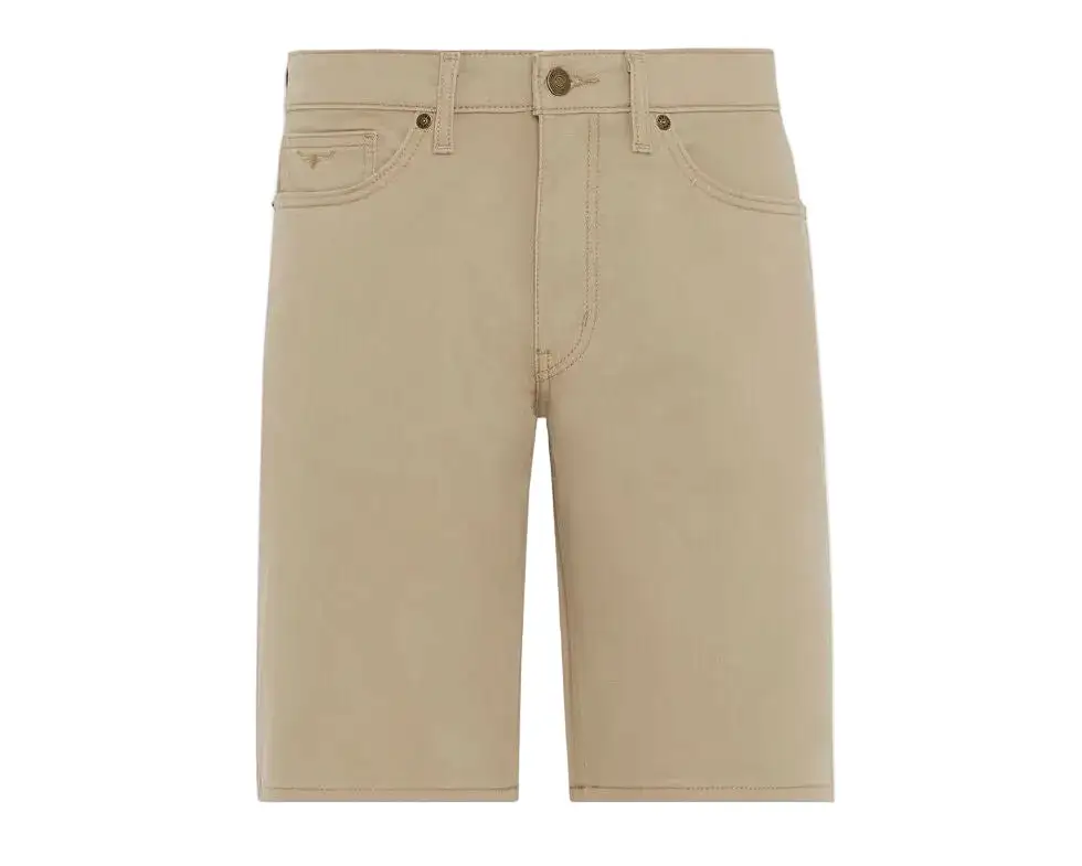 Structured Drill Casual Shorts