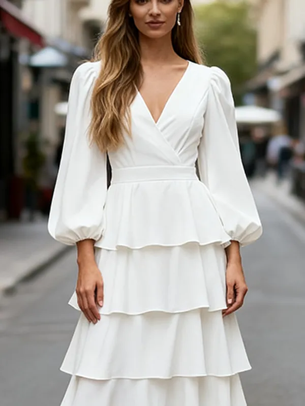 Waisted Neck Maxi Dress