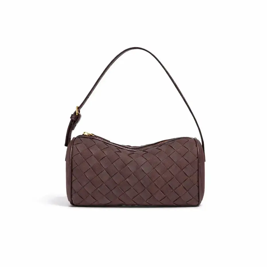 Suede Woven Soft Crossbody Bag