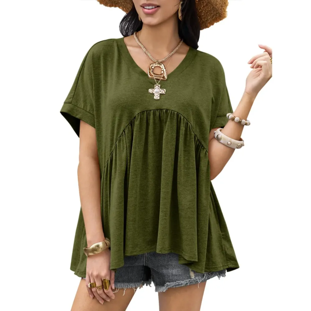 Women's Summer Peplum Top