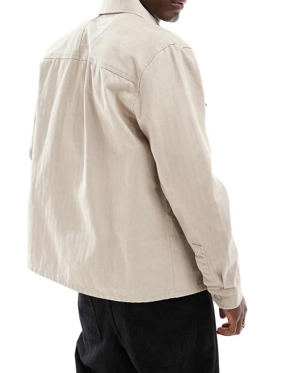 Polyester Over Shirt In Stone