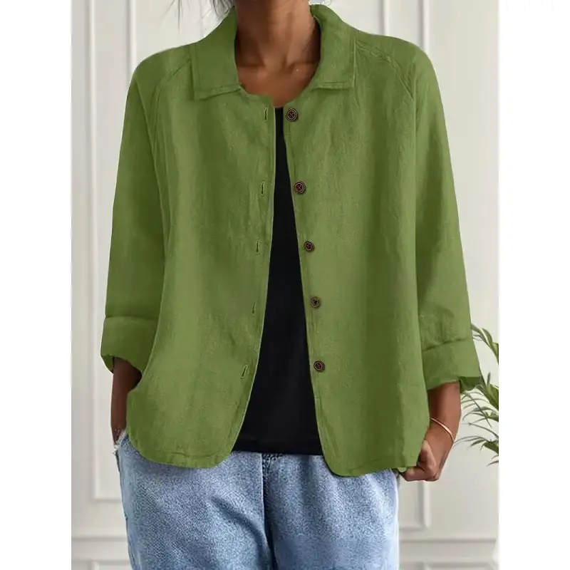 Light Linen Relaxed Blouse