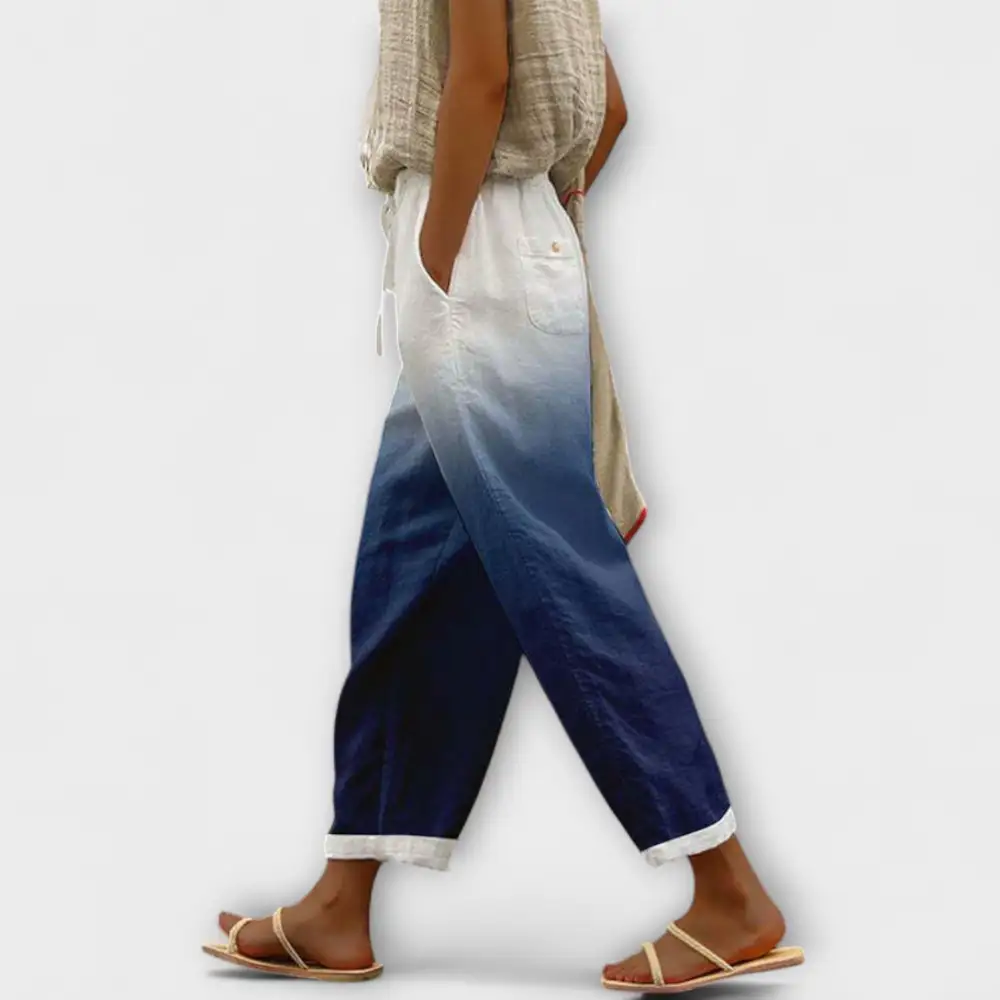 Printed Relaxed Fit Lightweight Trousers