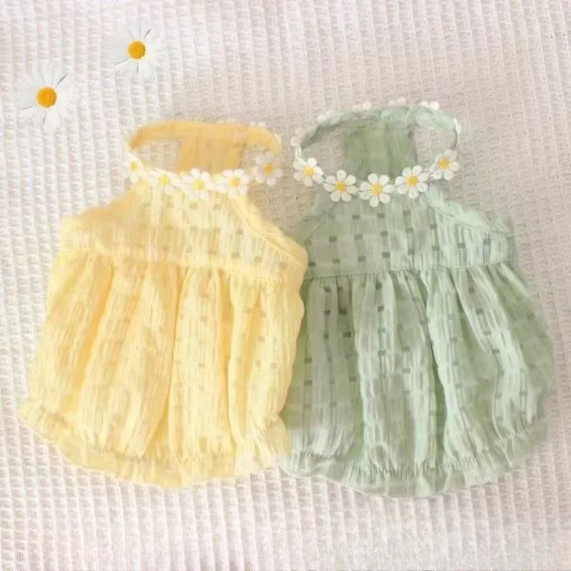 Cat Summer Dress Cute Skirt Preventing Hair Loss Strap Skirt
