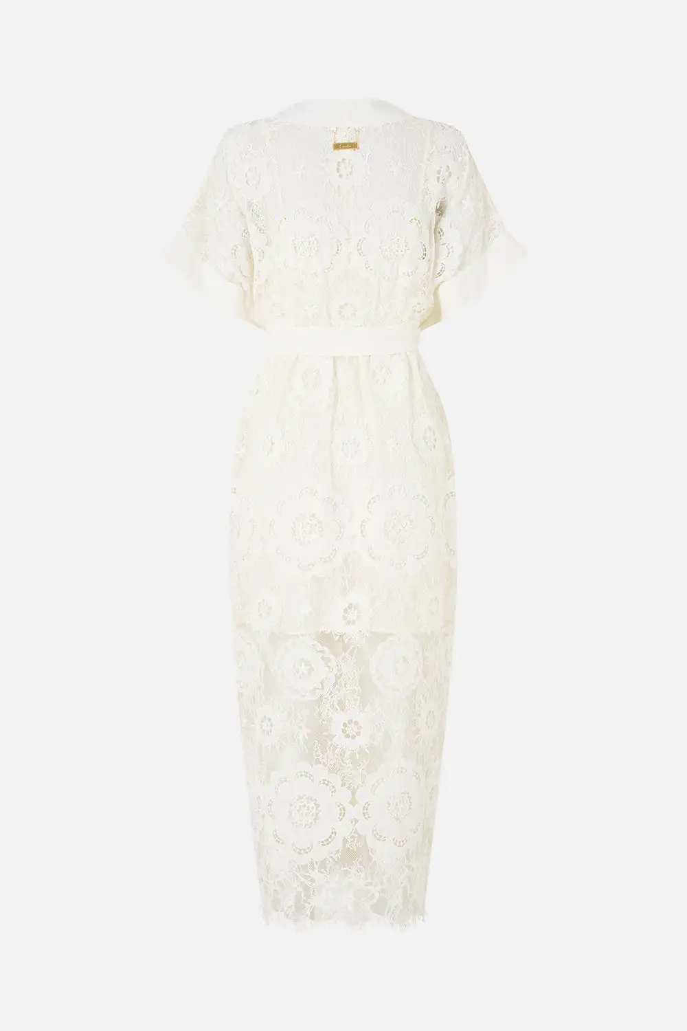 V-Neck Kaftan with Tie Waist Lace