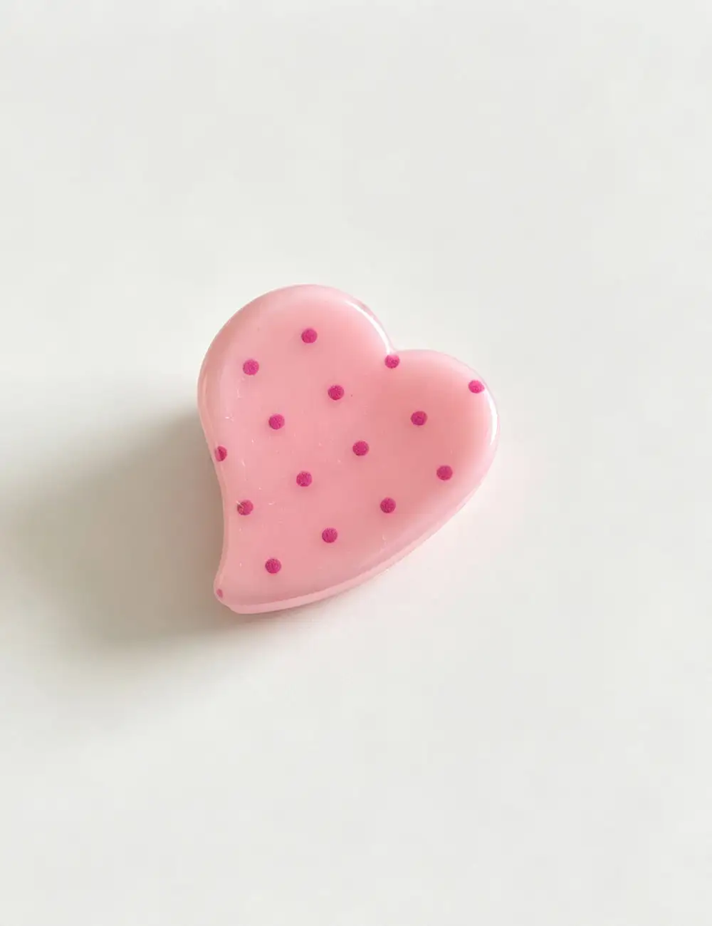 Heart Shape Dots Mini Hair Claw Clip