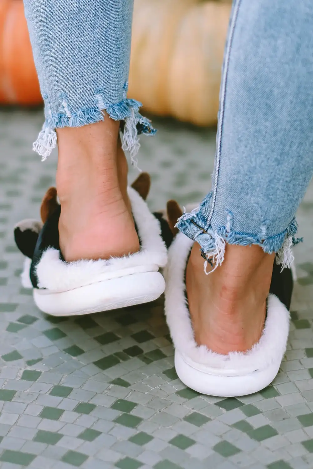 Cow Plush Indoor Slippers