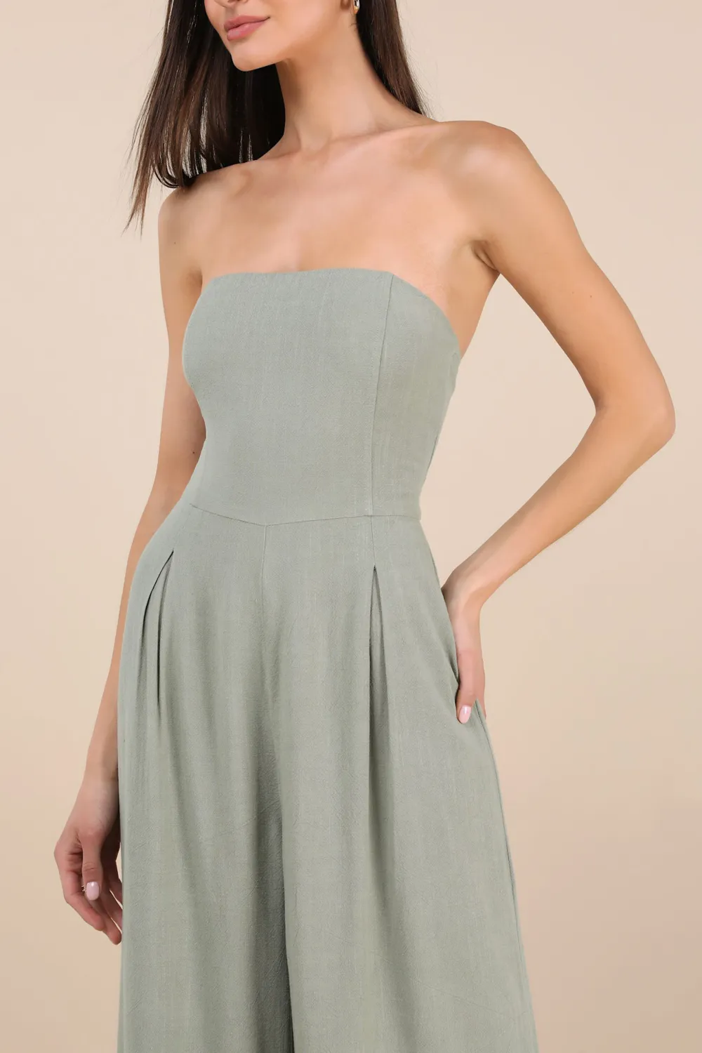 Daily Linen Wide-Leg Jumpsuit