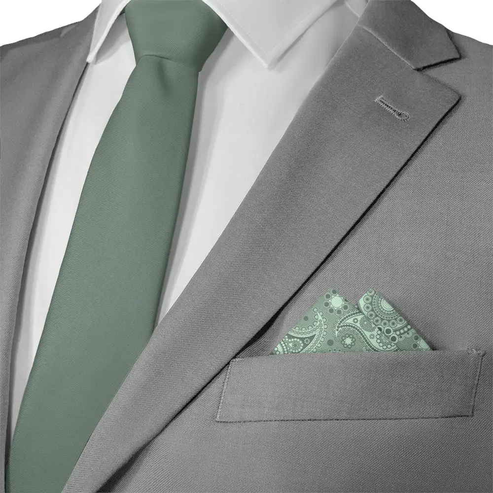 Crisp Stylish Paisley Pocket Square