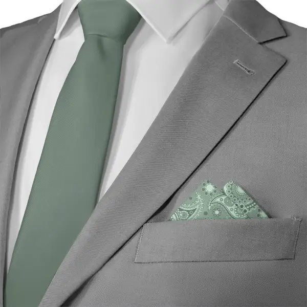 Crisp Stylish Paisley Pocket Square