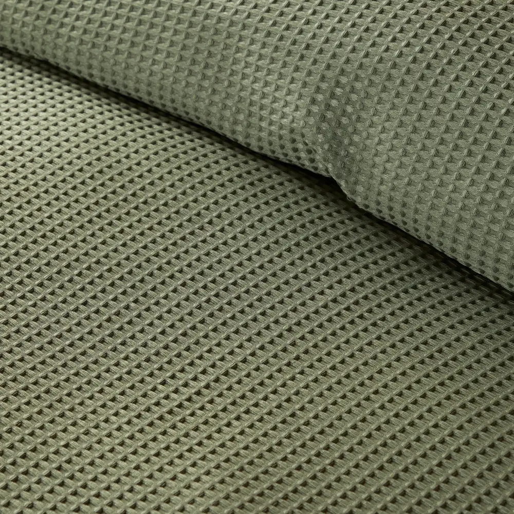 Refined Bedroom Waffle Textured Plain Duvet Cover Set