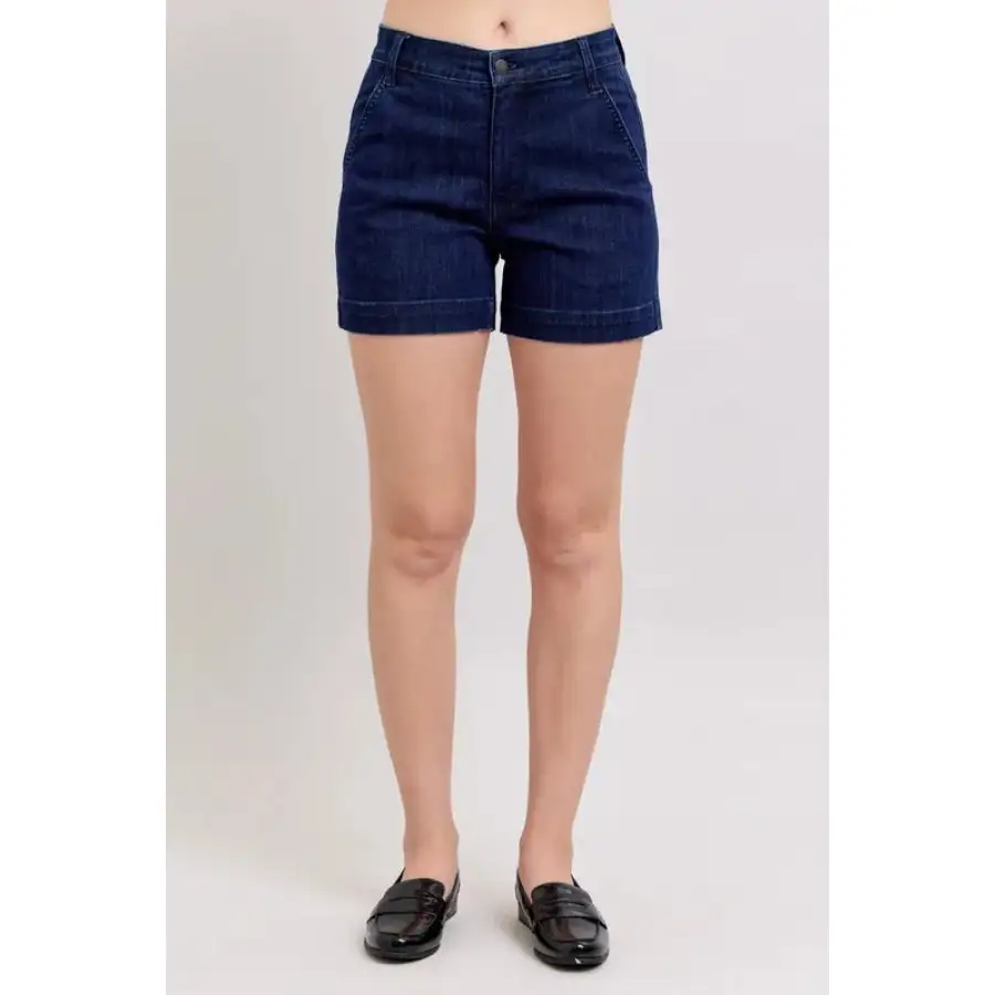 Full Size High Waist Denim Shorts Plus Size